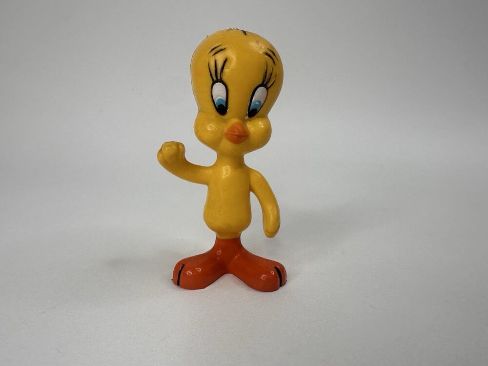 Vintage 1976 Warner Bros Looney Tunes 4" Tweety Bird Figure